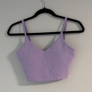 Athleta Light Purple Crop Sports Top